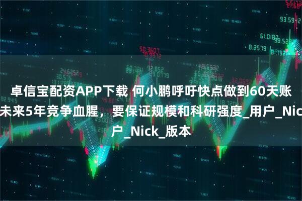 卓信宝配资APP下载 何小鹏呼吁快点做到60天账期！称未来5年竞争血腥，要保证规模和科研强度_用户_Nick_版本